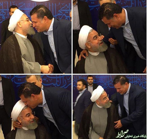 عکس/ روبوسی علی دایی و روحانی