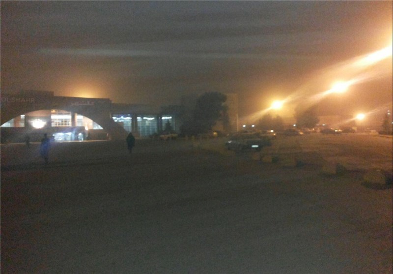 تصاویر/ گرد و غبار شدید در آسمان البرز