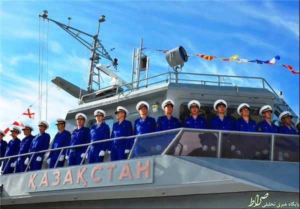 مانور نظامی قزاقستان در دریای خزر +عکس