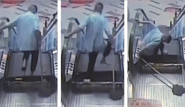 دومین قربانی پله برقی های چینی +عکس