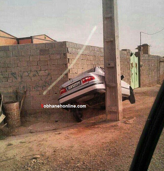 عکس/ مهارت خارق العاده راننده سمند!