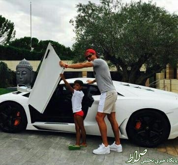 عکس/ رونالدو با لامبورگینی گرانقیمتش