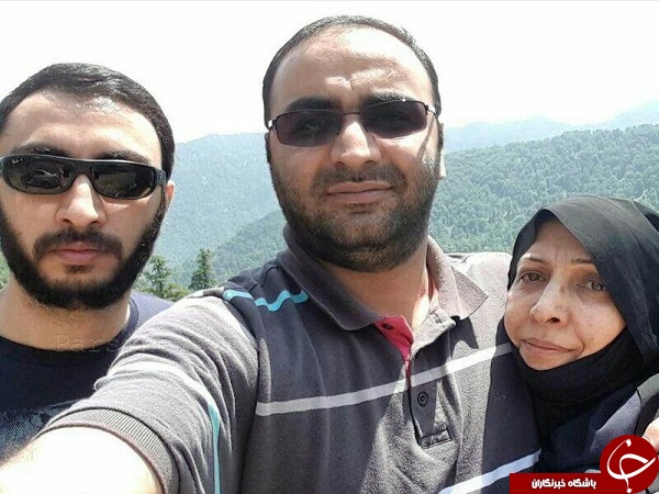 عکس/سلفی فرزندان شهید همت با مادرشان