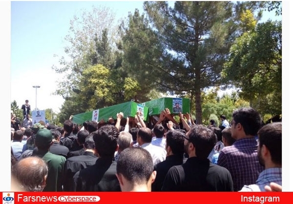 تشییع پیکربرادران شهید مدافع‌حرم+عکس