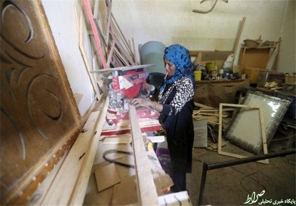 زن نجار در فلسطین +تصاویر زن نجار در فلسطین +تصاویر