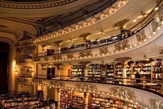 کتابفروشی مجلل در آرژانتین + عکس
