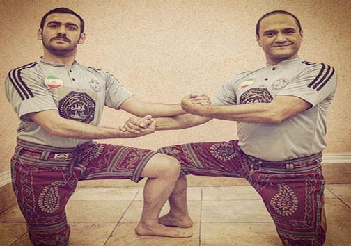 عکس/ رامبد و نیما با ژست پهلوانی