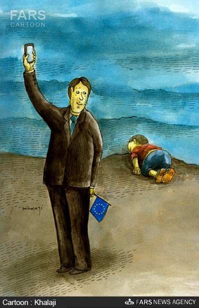 کاریکاتور/واکنش کامرون به پیکر کودک‌سوری