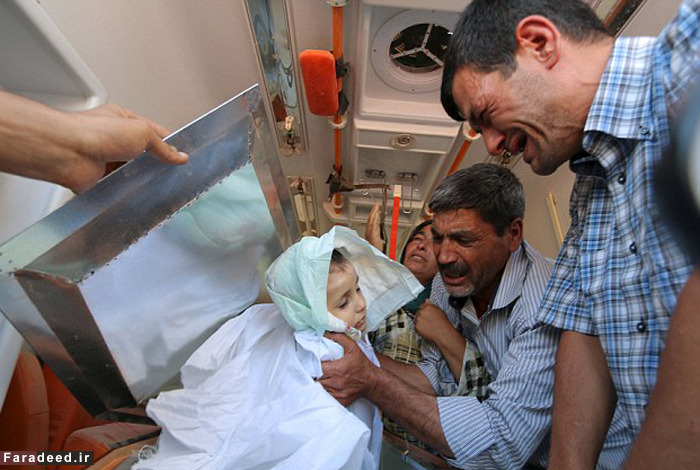 عکس/ وداع پدرسوری با کودک سهسالهاش عکس/ وداع پدرسوری با کودک سهسالهاش