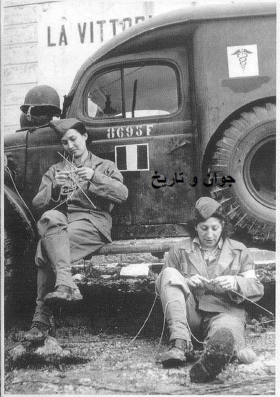 عکس/ قلاب بافی در جبهه