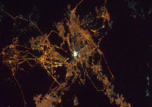 تصاویر مکه و مسجدالنبی(ص) از فضا