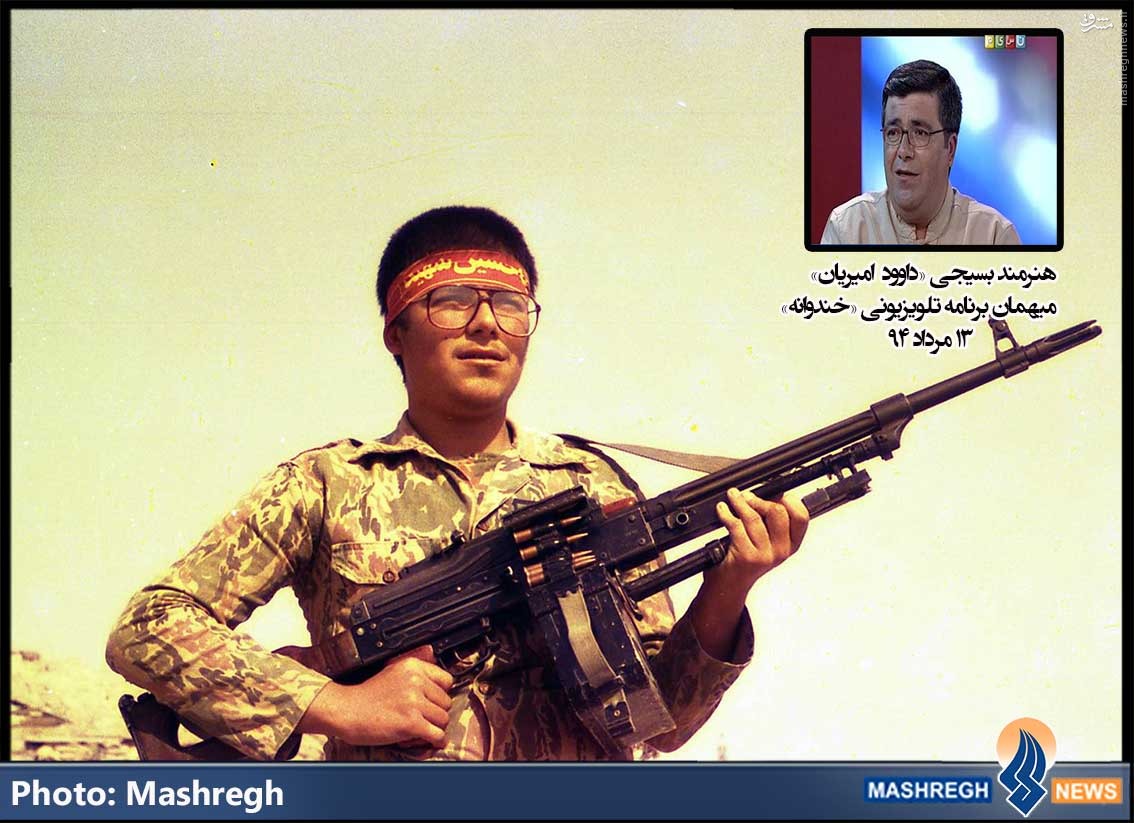 عکس/ میهمانِ خندوانه در میدان جنگ