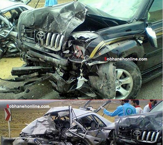 عکس/ نتیجه شاخ به شاخ پرادو و پراید