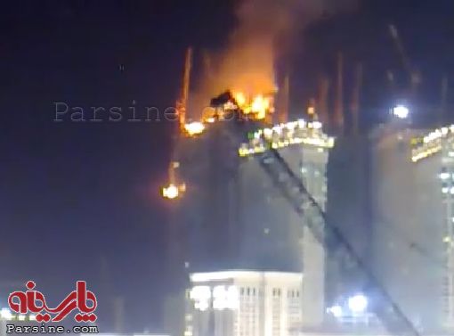 عکس/ آتش سوزی در بازار مکه