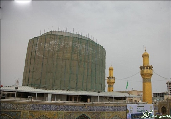 گنبد حرم حضرت علی(ع) از دید زائران ناپدید شد +تصاویر گنبد حرم حضرت علی(ع) از دید زائران ناپدید شد +تصاویر