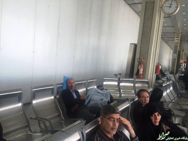 انتظار ۱۱ساعته مسافران نجف +تصاویر