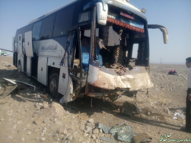۲۵زخمی در برخورداتوبوس باشتر+عکس