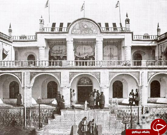 عکس اولین هتل مدرن ایران در دوره قاجار