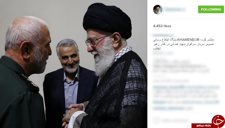 عکس/ سردار همدانی در کنار رهبر انقلاب