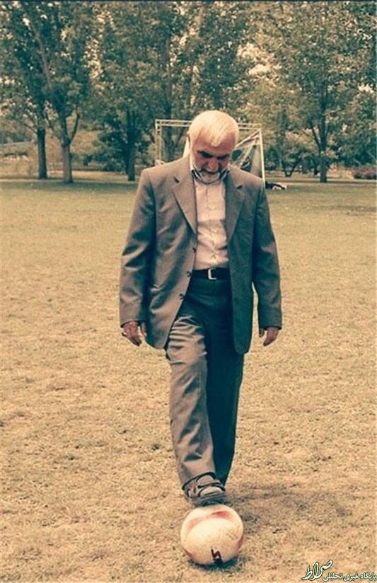 عکس/ وقتی سردارهمدانی پا به توپ می‌شود