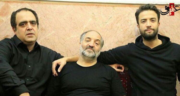 عكس یادگاری بنيامين‌بهاري و مداح اهل‌بیت