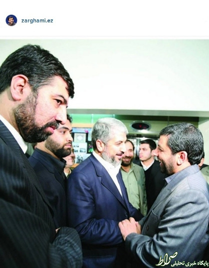 عکس ضرغامی از رکنآبادی و خالد مشعل عکس ضرغامی از رکنآبادی و خالد مشعل