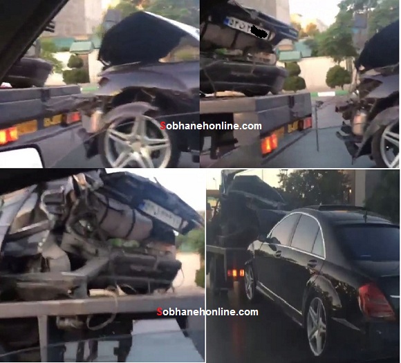 عکس/ تصادف شدید بنز و پژو پارس