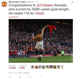 عکس/ تبریک ویژه منچستری‌ها به رونالدو