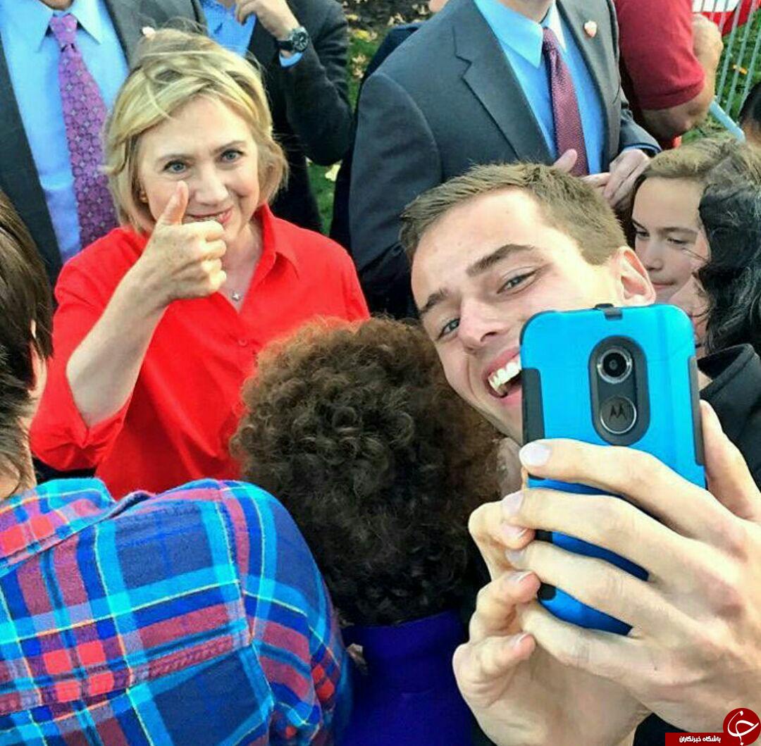 عکس/ سلفی کلینتون با هموطنانش