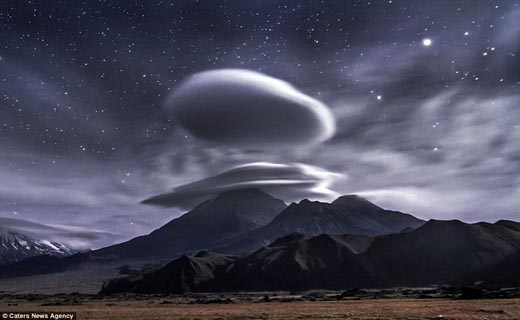معمای ابرهای عجیب در روسیه +تصاویر