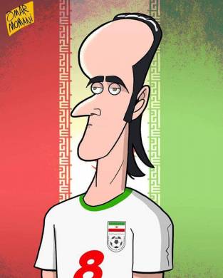 عکس/اثرکاریکاتوریست خارجی برای تولدکریمی