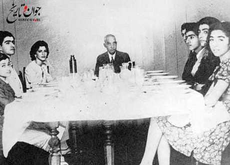 عکس/ ضیافت خانوادگی رضاخان در تبعید