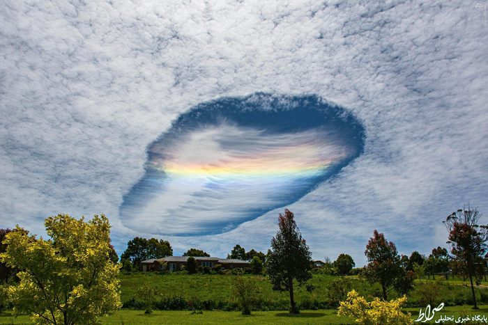 عکس/ پدیده عجیب ابر رنگین کمانی عکس/ پدیده عجیب ابر رنگین کمانی