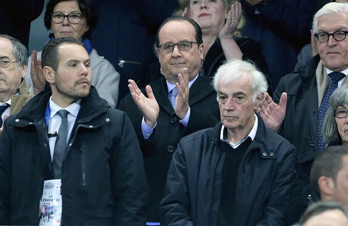 عکس/ اولاند قبل و بعد از عملیات تروریستی