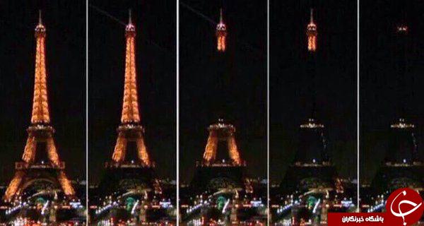 عکس/ برج ایفل سیاه پوش شد عکس/ برج ایفل سیاه پوش شد