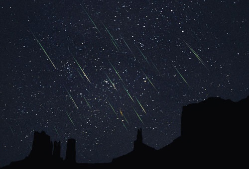 عکس/ باران زیبای شهابی!