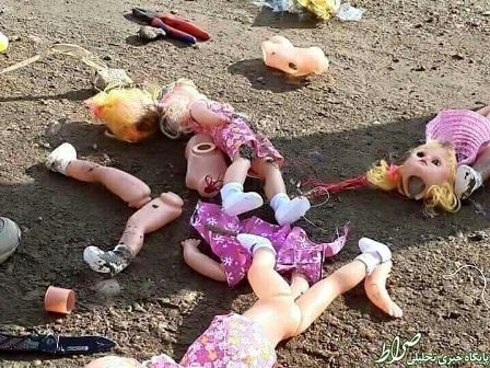 بمبهای عروسکی در جاده بغداد +عکس