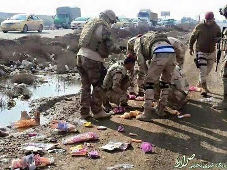 بمبهای عروسکی در جاده بغداد +عکس