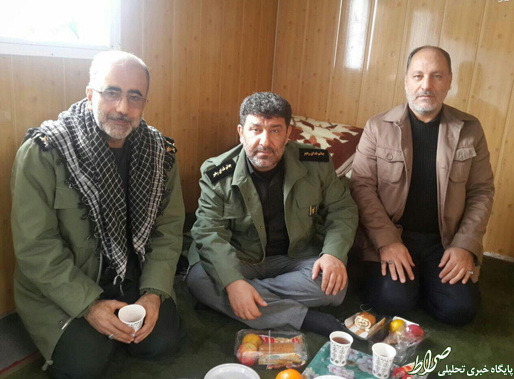 عکس/ مداح معروف در یک رزمایش