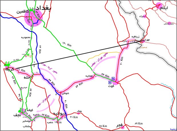 اطلاعاتی برای زائران از مرز مهران +نقشه