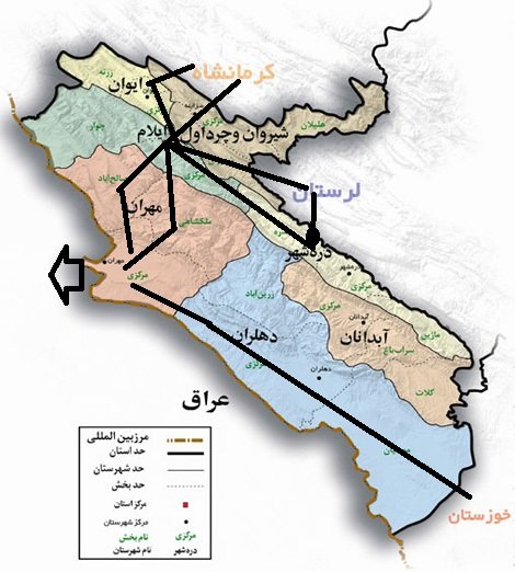 اطلاعاتی برای زائران از مرز مهران +نقشه اطلاعاتی برای زائران از مرز مهران +نقشه