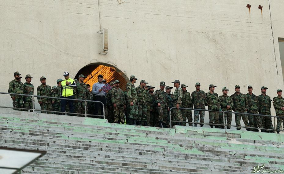 عکس/ جو سنگین امنیتی دراستادیوم آزادی