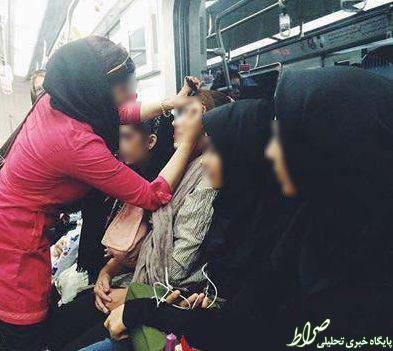 آرایشگاه زنانه در متروی تهران! +عکس