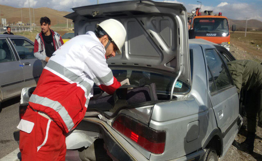 یک کشته در تصادف محور اسدآباد +تصاویر