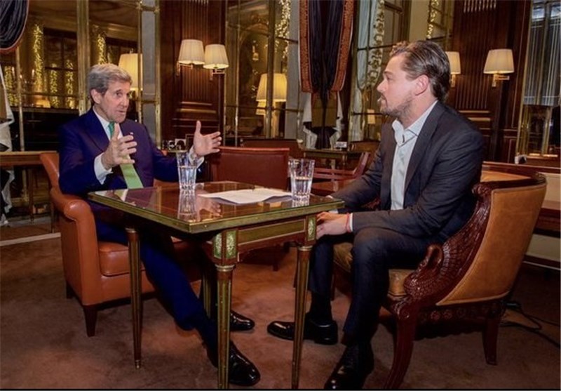 عکس/ جان کری و بازیگر مشهور هالیوود