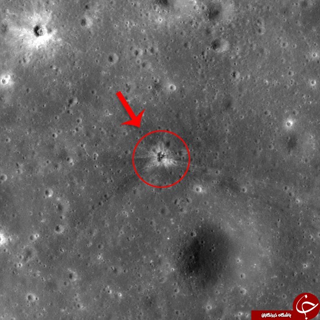 محل انفجار موشک فضایی در ماه +عکس