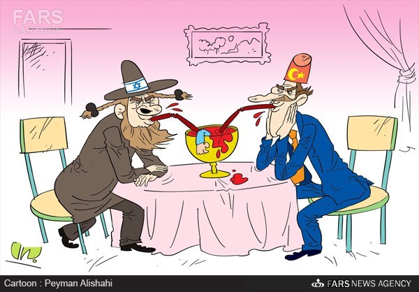 کاریکاتور/ دیدگاه یکسان اسرائیل و ترکیه