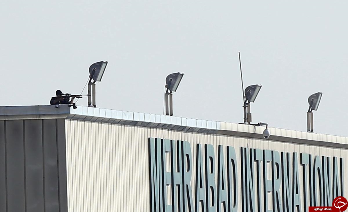 عکس/آماده‌باش تک‌تیرانداز درزمان ورود پوتین