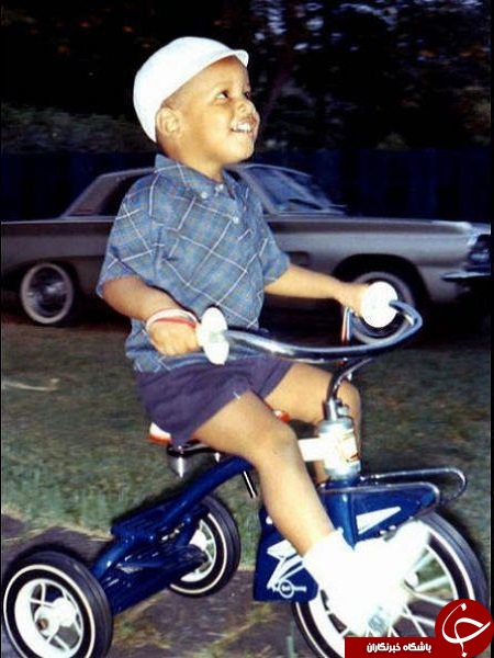 عکس/ سه چرخه سواری اوباما