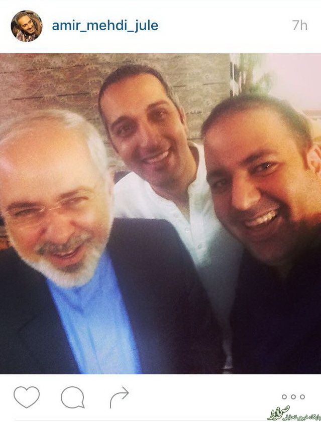 عکس/ سلفی طنزپردازها با ظریف عکس/ سلفی طنزپردازها با ظریف